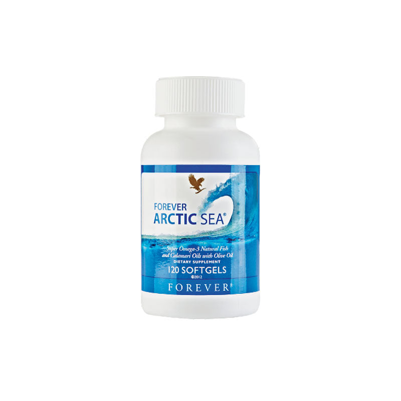 Forever Arctic-Sea Super Omega-3 Natural Fish Calamari Oils with Olive Oil, 120 Soft gels