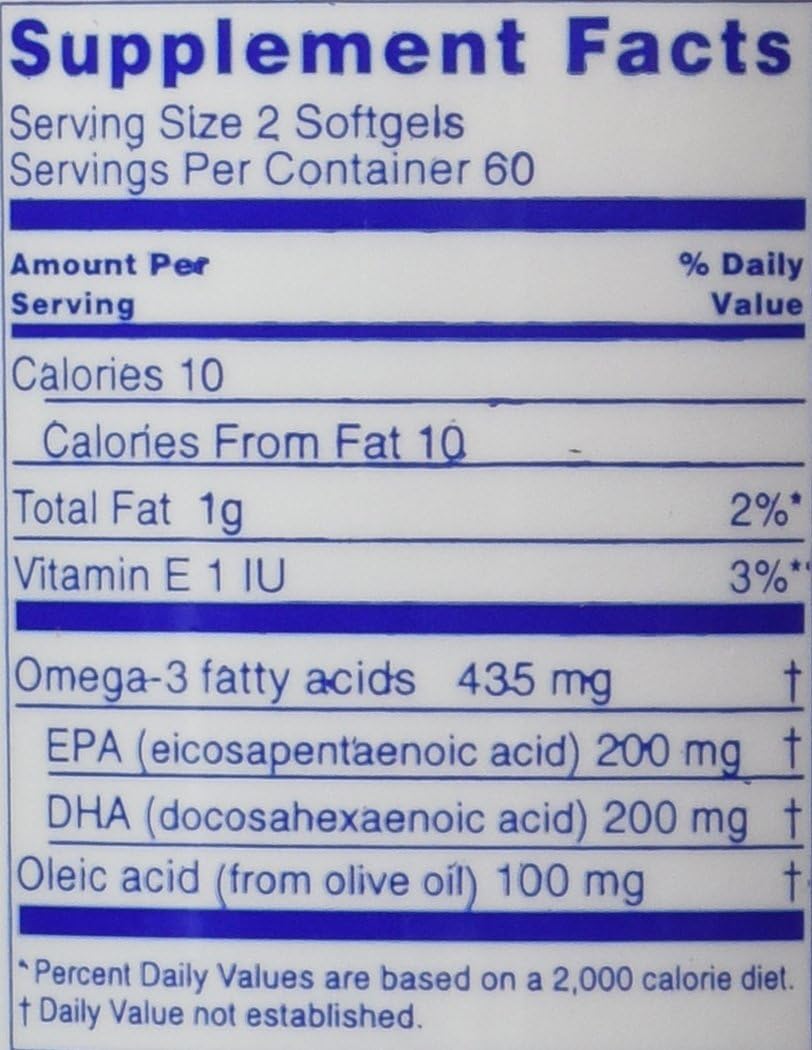 Forever Arctic-Sea Super Omega-3 Natural Fish Calamari Oils with Olive Oil, 120 Soft gels