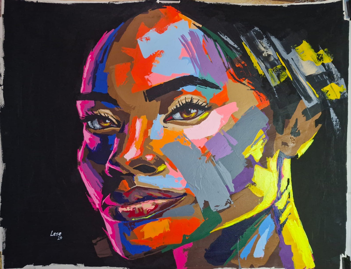 Artwork Broken & Inlove: Acrylic on canvas by L. Lese